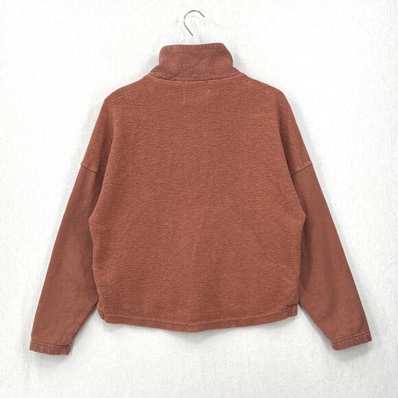 REI Wallace Lake Fleece Pullover Womens Small Rose Sunfade Clay Hemp Funnel Neck - Picture 5 of 16